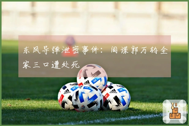 东风导弹泄密事件：间谍郭万钧全家三口遭处死