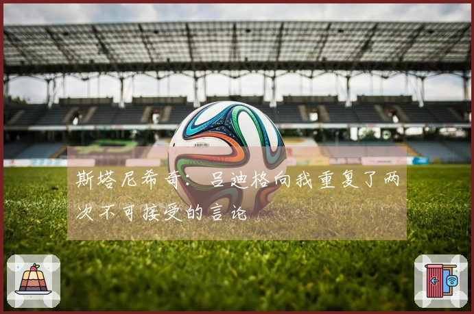 斯塔尼希奇：吕迪格向我重复了两次不可接受的言论